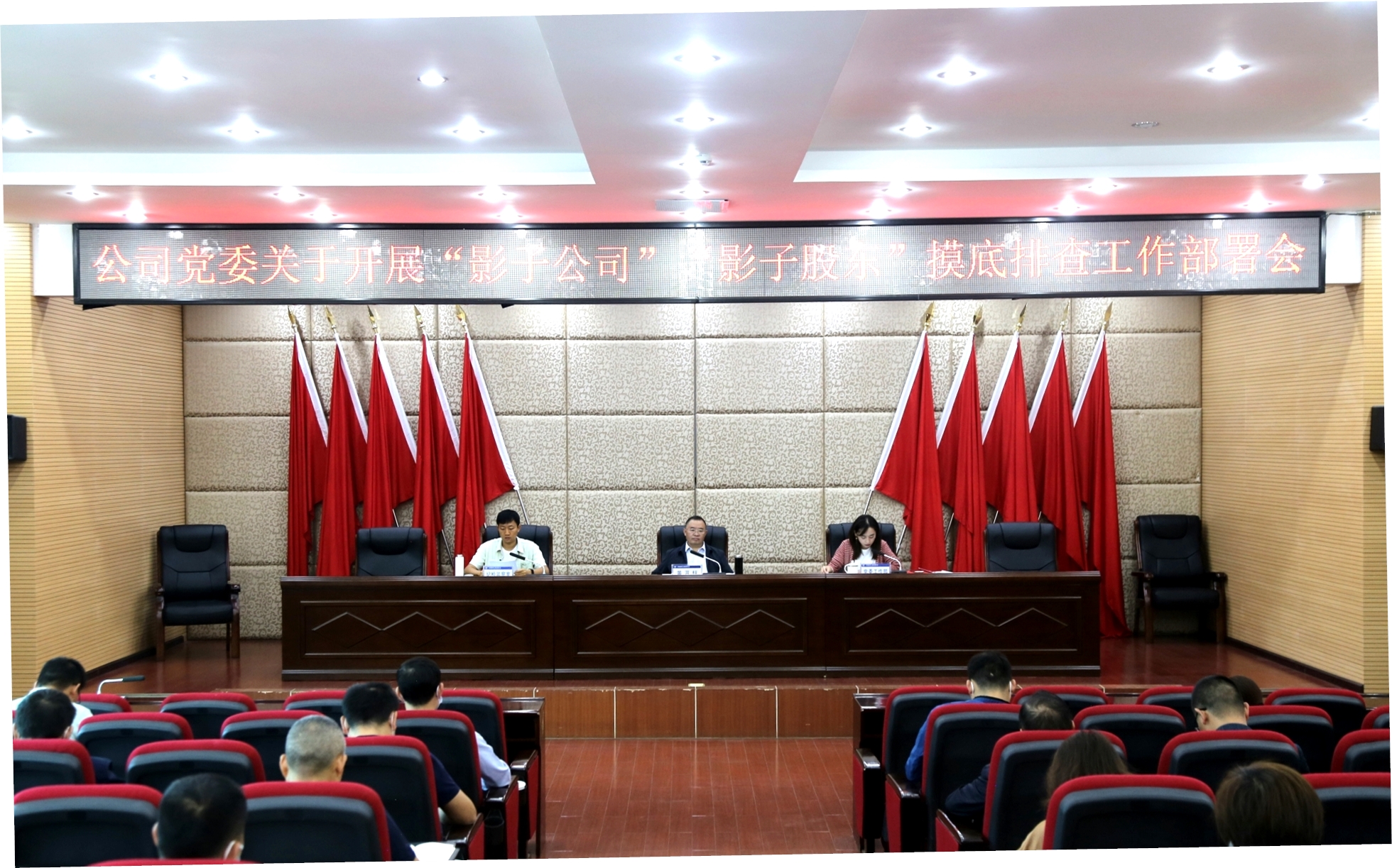 【公司動態(tài)】公司黨委召開經(jīng)營管理突出問題專項整治工作暨“影子公司”“影子股東”摸底排查工作部署會